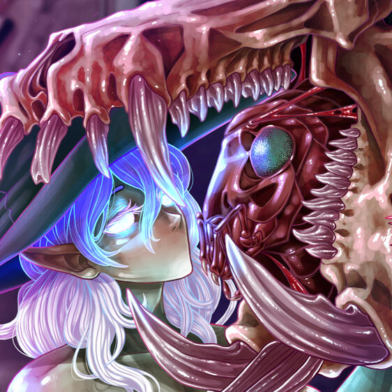 Femboy Witch and Familar HYPERCOCK